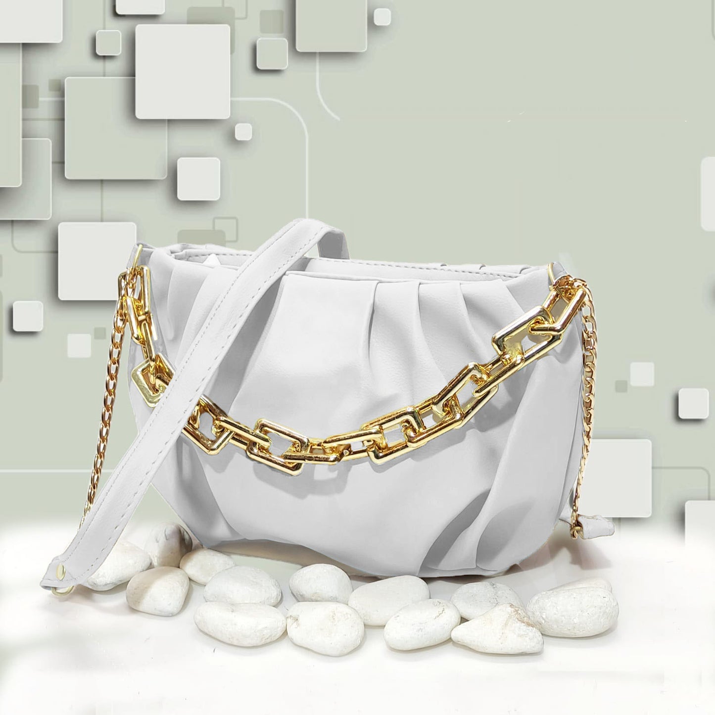 GOLD CHARM BAG